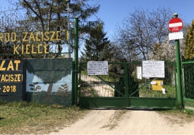 Brama wjazdowa oraz wywóz śmieci z terenu ROD ZACISZE 1